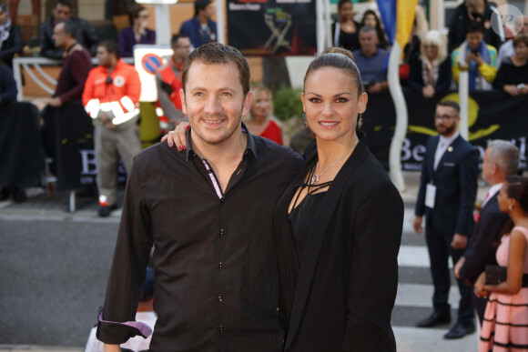Laurent Orry, Géraldine Lapalus - Ouverture du 6ème Festival Les Héros de la Télé à Beausoleil le 7 octobre 2017.