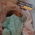 Marion Bartoli a partagé cette photo de sa fille en story Instagram. Décembre 2020.