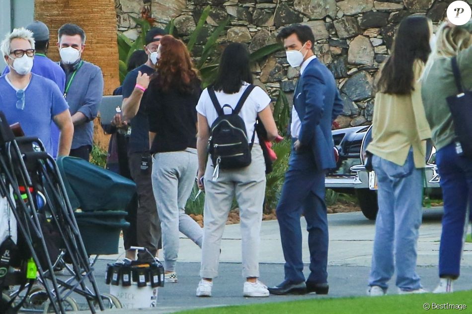 Exclusif - Olivia Wilde et Harry Styles sur le tournage du film Don't