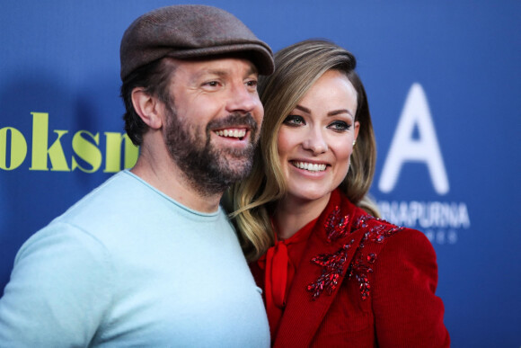 Jason Sudeikis et sa fiancée Olivia Wilde à la projection de Booksmart à l'hôtel Ace à Los Angeles, le 13 mai 2019.