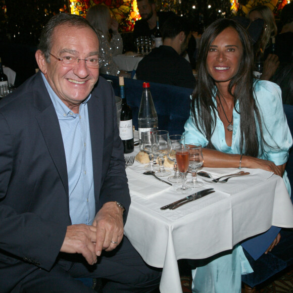 Exclusif - Jean-Pierre Pernaut et sa femme Nathalie Marquay - Soirée au Don Camilo pour le lancement du clip "Radio Aktébo" de l'association Aktebo au profit des enfants malades à Paris le 17 septembre 2019. © JLPPA/Bestimage