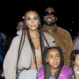 Exclusif - Kim Kardashian, Kanye West, North West - K.West présente sa 8ème collection Yeezy au siège du Parti Communiste à Paris le 2 mars 2020. De nombreux fans se sont déplacés pour assister à l'évènement.   