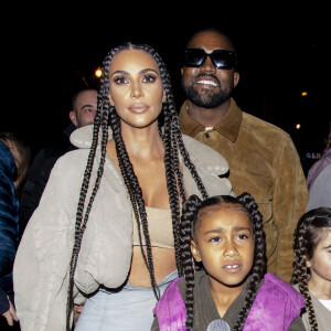 Exclusif - Kim Kardashian, Kanye West, North West - K.West présente sa 8ème collection Yeezy au siège du Parti Communiste à Paris le 2 mars 2020. De nombreux fans se sont déplacés pour assister à l'évènement. 