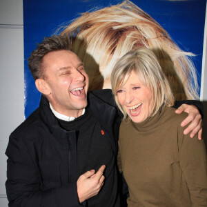 Jean-Philippe Janssens (Jeanfi) et Chantal Ladesou lors de la représentation du nouveau one-woman-show "On the road again" de Chantal Ladesou au Dôme de Paris (Palais des Sports), à Paris, France, le 19 janvier 2020. © Philippe Baldini/Bestimage