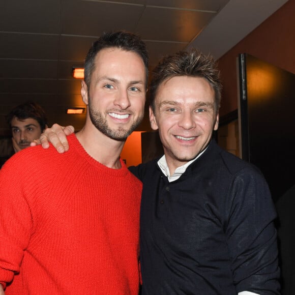 Exclusif - Christian Millette (Danse avec les Stars) , Jeanfi Janssens - People en backstage du spectacle "Jeanfi Janssens atterrit à l'Olympia" à Paris le 10 janvier 2020. © Coadic Guirec/Bestimage