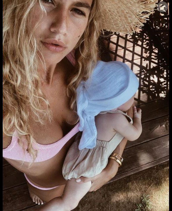 Luca Argentero - sa fiancée Cristina Marino avec leur fille Nina