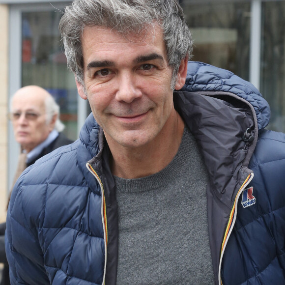 Exclusif - Xavier de Moulins à la sortie des studios RTL à Paris. Le 3 février 2020 © Panoramic / Bestimage 