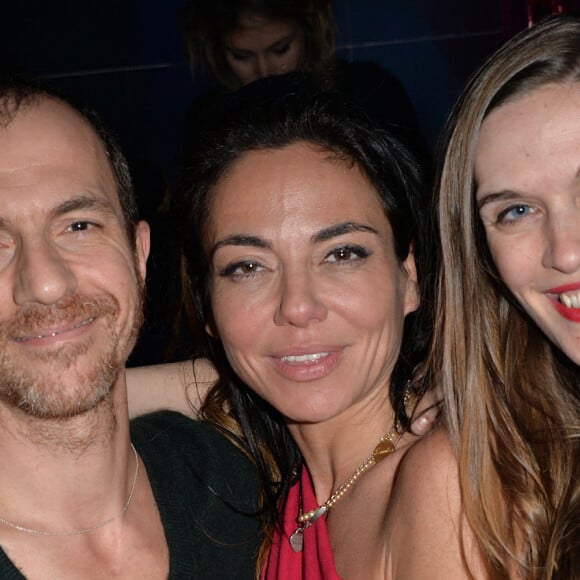 Sandra Zeitoun, Calogero et sa compagne Marie Bastide - Contre-soirée de la Saint Valentin par l'agence Sandra & CO au club Le Chapelier à Paris. Le 14 février 2014.