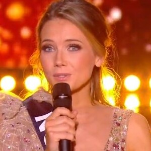 Miss Normandie : Amandine Petit lors du discours des 5 finalistes de Miss France 2021.