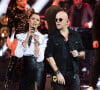 Exclusif - Chimène Badi et Pascal Obispo - Enregistrement de l'émission "Fête de la chanson française" à l'Olympia à Paris, diffusée le 9 janvier sur France 2. © Tiziano Da Silva - Cyril Moreau / Bestimage