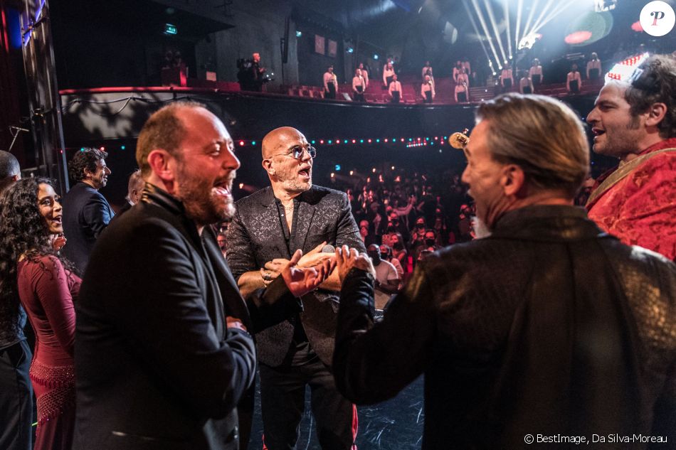 Exclusif - Le groupe Tryo, Pascal Obispo, Florent Pagny, Matthieu Chedid - Concert "Unis pour le Liban" à l'Olympia à Paris. Le 1er octobre 2020. © Da Silva-Moreau / Bestimage