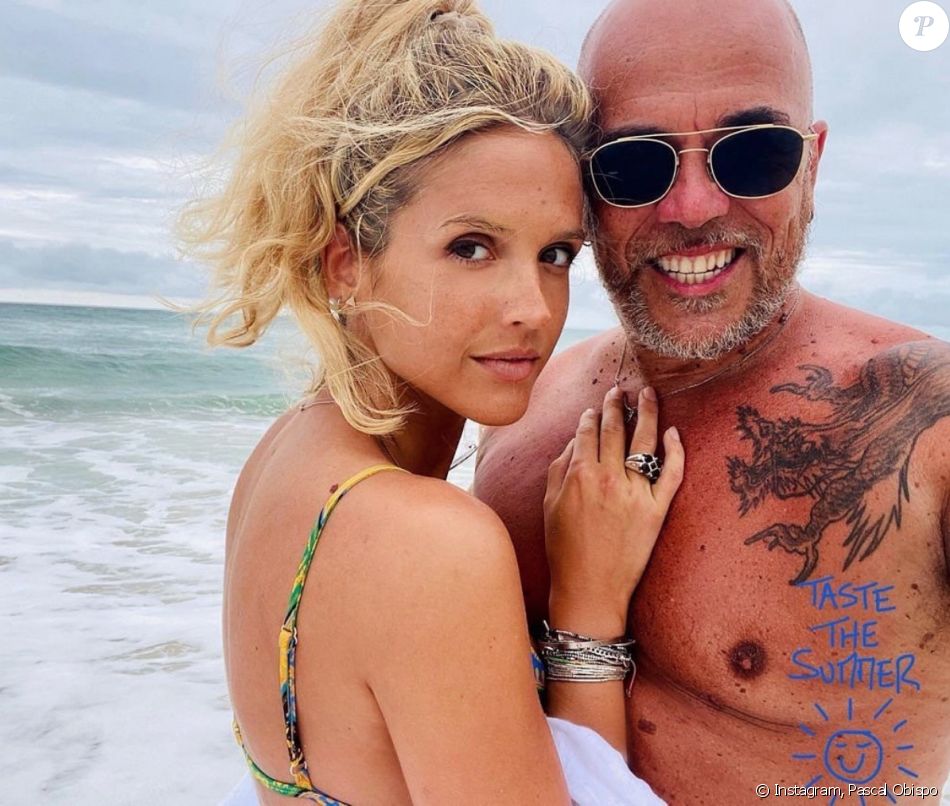 Pascal Obispo et sa compagne Julie sur Instagram.