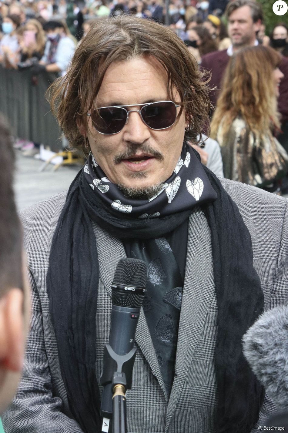 Johnny Depp - Première du film "Crock of Gold : a few rounds with Shane MacGowan" à Zurich. Le 2 octobre 2020.