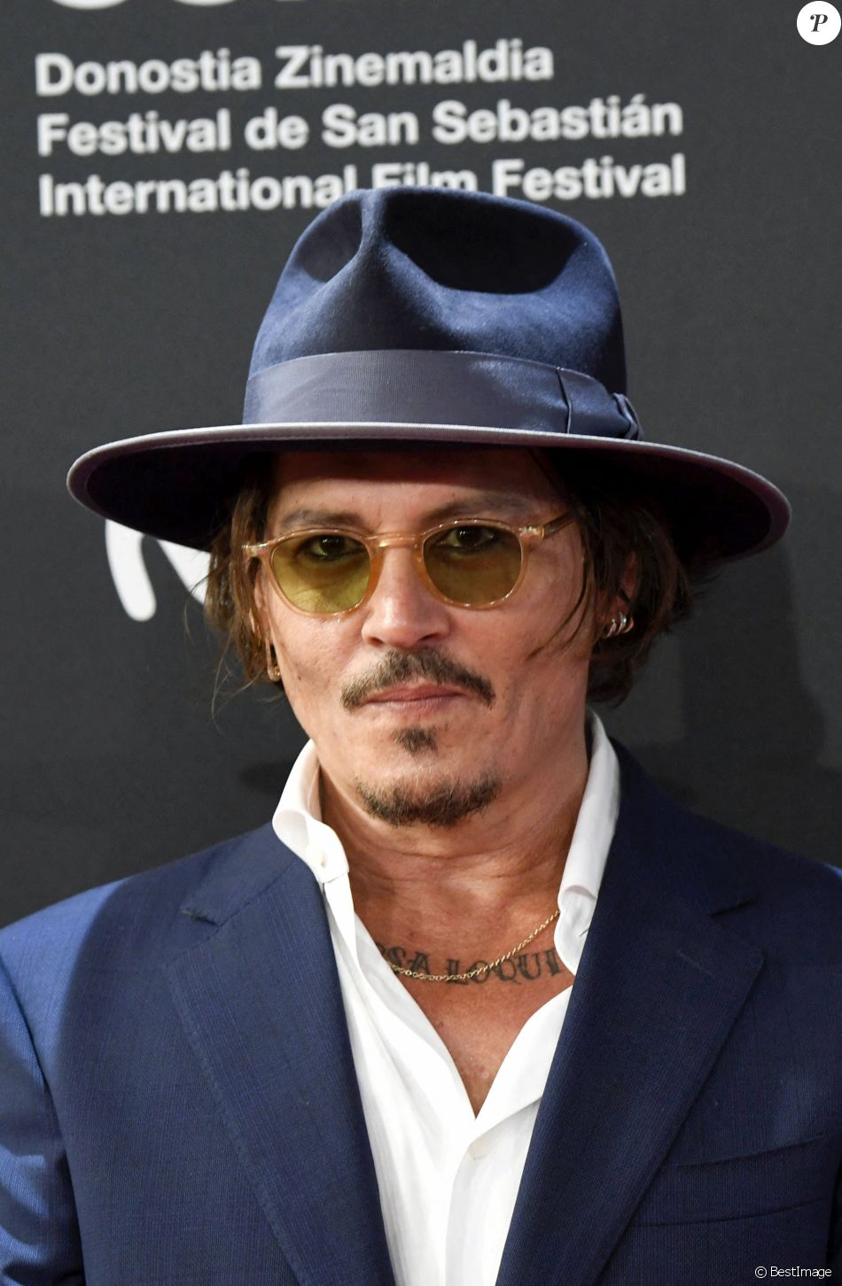 Johnny Depp à la première du documentaire "Crock of Gold: A Few Rounds with Shane MacGowan" au festival international du film de Saint-Sébastien (Donostia) le 20 septembre 2020.