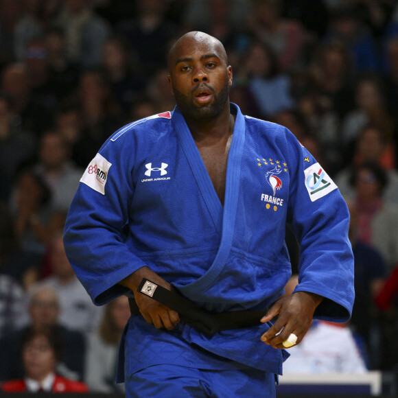 Teddy Riner subit sa première défaite depuis 154 combats contre le japonais Kageura Kokoro lors du Paris Grand Slam Judo 2020 à l'Accord Hotels Arena à Paris, France, le 9 février 2020. © Gwendoline Le Goff/Panoramic/Bestimage 