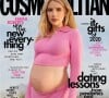 Emma Roberts enceinte, en couverture du magazine "Cosmopolitan", sur Instagram en novembre 2020.