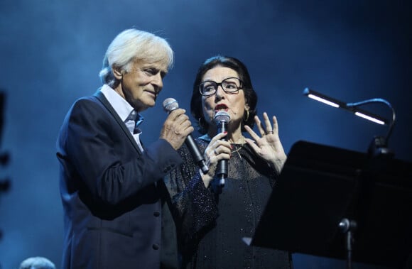 Exclusif - Dave et Nana Mouskouri - Concert "Michel Legrand & Friends" en hommage à Michel Legrand au Grand Rex à Paris le 17 avril 2019. © Denis Guignebourg/Bestimage