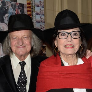 André Chapelle et sa femme Nana Mouskouri - Hommage rendu à l'acteur, réalisateur, scénariste et écrivain français Jean-Claude Brialy à l'occasion du 10e anniversaire de sa mort au CNC (Centre National du Cinéma et de l'Image Animée) à Paris, France. Le 20 novembre 2017. © Coadic Guirec/Bestimage