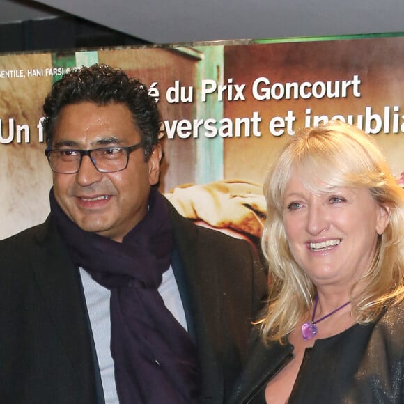Charlotte de Turckheim et son mari Zaman Hachemi - Avant-première du film "Syngue Sabour" à l'UGC des Halles à Paris. Le 14 février 2013.