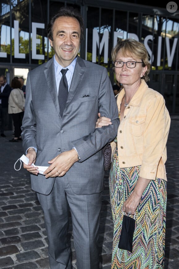 Claude Chirac et son mari Frédéric Salat-Baroux - "Jam Capsule" - Expérience culturelle immersive dans le Hall de la Villette à Paris, le 22 juin 2020. © Olivier Borde/Bestimage