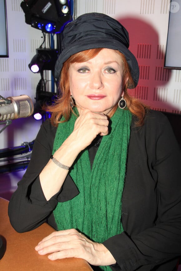 Exclusif - Catherine Jacob lors de l'émission "Le Show de Luxe" sur la Radio Voltage à Paris, France, le 14 février 2019. © Philippe Baldini/Bestimage
