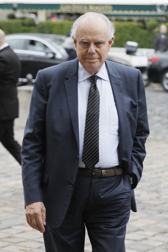 Semi-Exclusif - Frédéric Mitterrand - Obsèques de l'académicien Marc Fumaroli en l'église Saint-Germain-des-Près à Paris. Le 1er juillet 2020  