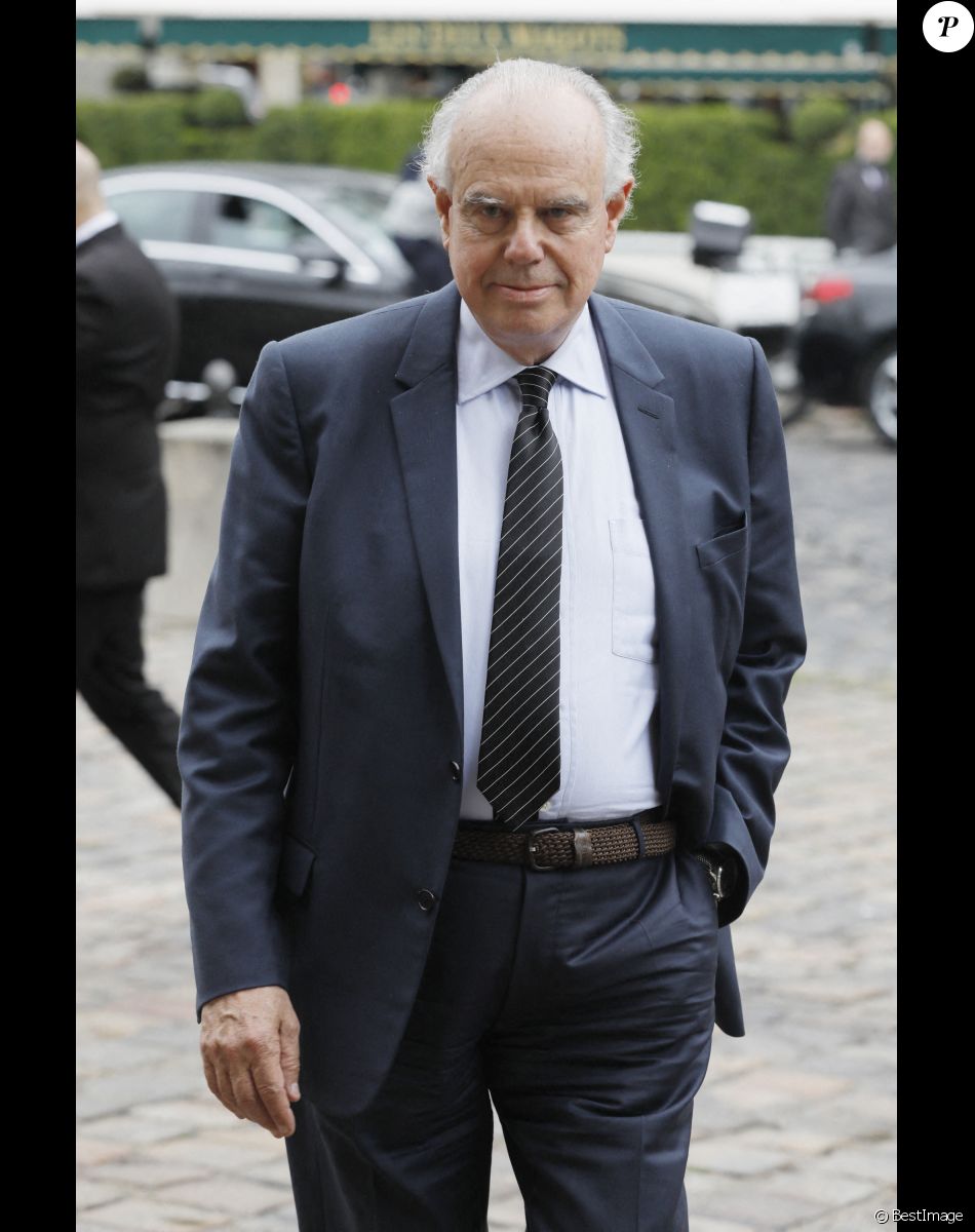 Semi-Exclusif - Frédéric Mitterrand - Obsèques de l'académicien Marc Fumaroli en l'église Saint-Germain-des-Près à Paris. Le 1er juillet 2020