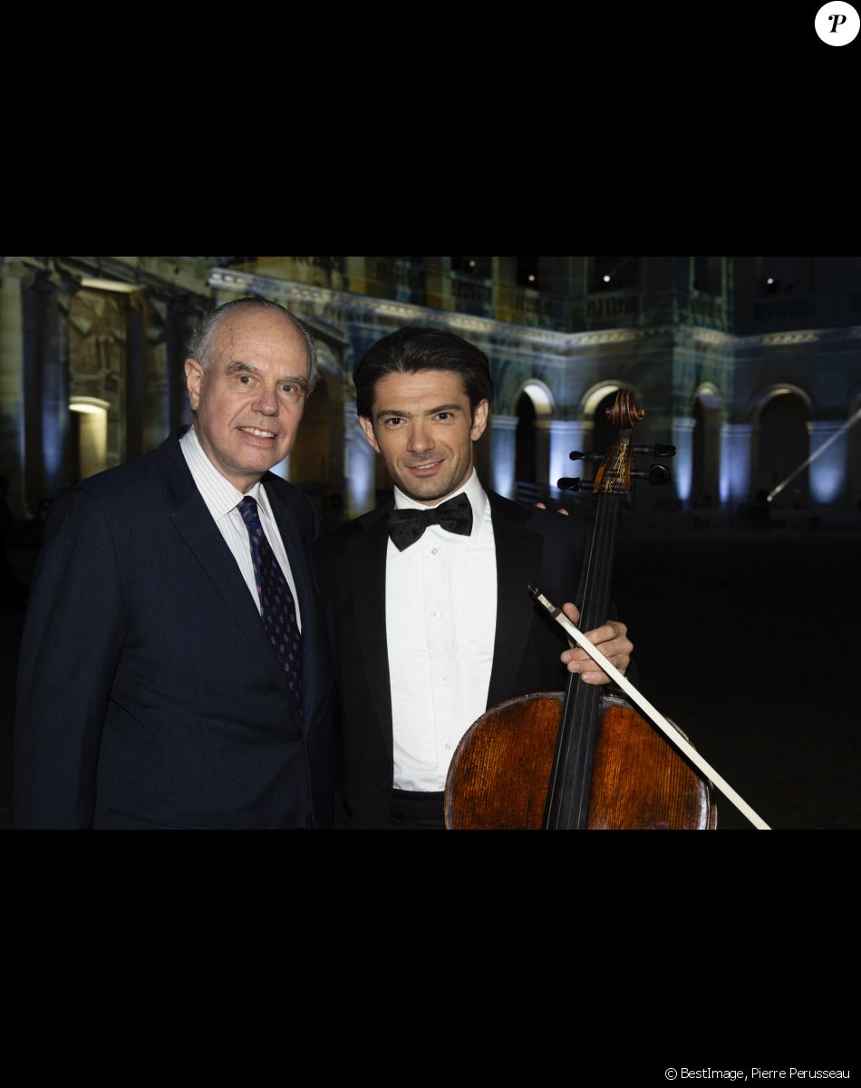 Exclusif - Frédéric Mitterrand et Gautier Capuçon - Soirée spéciale " Notre Dame de Paris, Le Grand Concert " qui s'est déroulée dans la Cour des Invalides à Paris 7eme et diffusée sur France 2 samedi 20 Avril 2019 © Pierre Perusseau / Bestimage