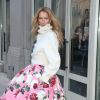 Celine Dion à la sortie de son hôtel à New York