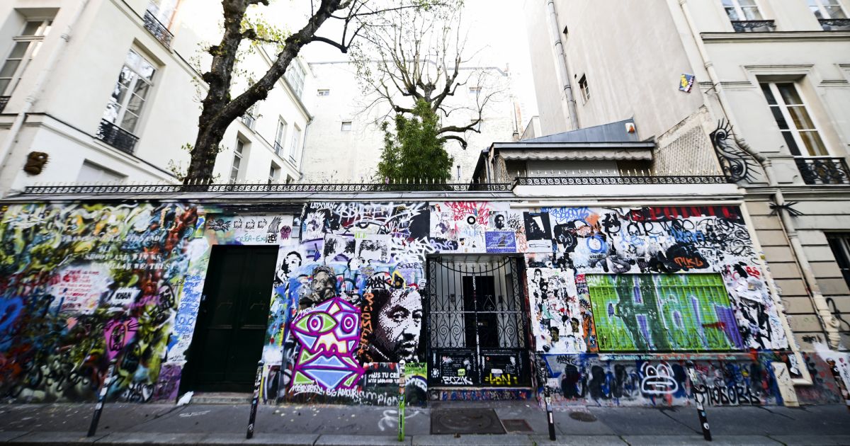 Maison de Serge Gainsbourg Rue de Verneuil, Paris, le 24 mars 2020
