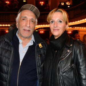 Gérard Darmon et sa femme Christine - Générale de la pièce "L'heureux élu", une comédie de Eric Assous au Théâtre de la Madeleine à Paris. © Coadic Guirec/Bestimage