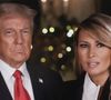 Le président Donald Trump et la Première Dame Melania Trump durant leur message de Noël © White House/Youtube/ZUMA Wire)