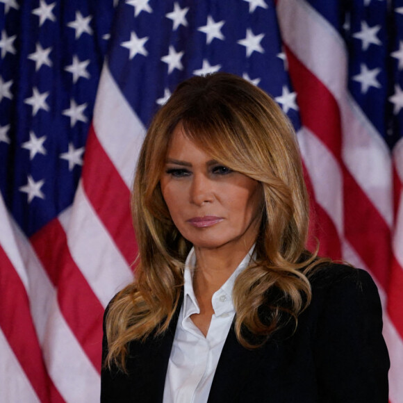 Melania Trump - Le président Donald Trump lors d'une conférence de presse à la Maison Blanche à Washington le 4 novembre 2020. 