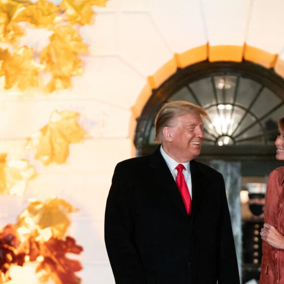 Donald Trump et Melania Trump fêtent Halloween à la Maison Blanche, octobre 2020.