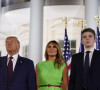 Tiffany Trump, Donald J. Trump, Melania Trump, Barron Trump à Washington, le 27 août 2020.