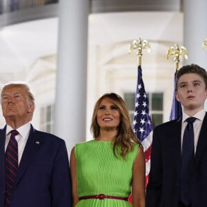 Tiffany Trump, Donald J. Trump, Melania Trump, Barron Trump à Washington, le 27 août 2020.