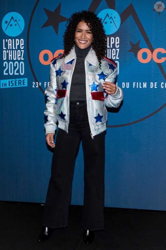 Sabrina Ouazani au photocall du jury lors du 23e festival international du film de comédie de l'Alpe d'Huez, le 18 janvier 2020. © Cyril Moreau/Bestimage
