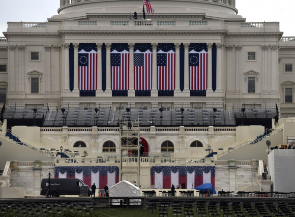 La Garde nationale américaine au Capitol à Washington, The District, Etats-Unis, le 15 janvier 2021. © Carol Guzy/Zuma Press/Bestimage 