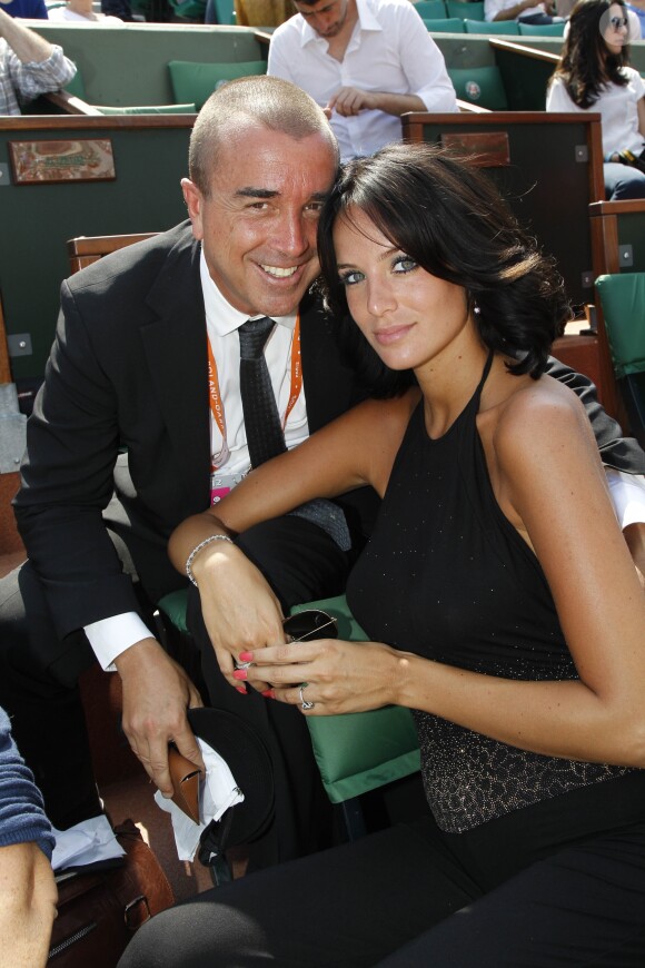 Arnaud Lagardère et Jade Foret à Roland Garros en mai 2012.