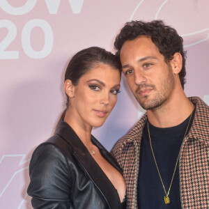 Iris Mittenaere et Diego El Glaoui - Photocall du défilé Etam Live Show 2020 à Paris le 29 septembre 2020. © Pool Agence Bestimage