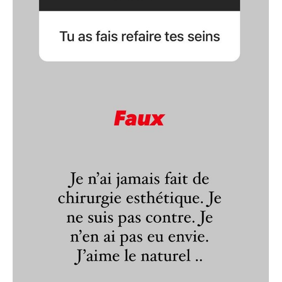 Iris Mittenaere répond aux interrogations de ses fans sur Instagram, à propos de son rapport au corps et à la chirurgie esthétique.