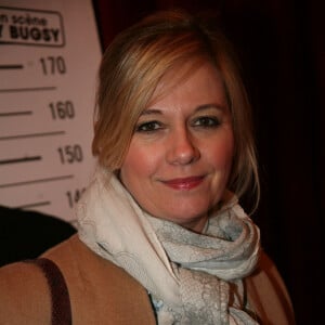 Exclusif - Flavie Flament au photocall du spectacle Ecroué de rire de David Desclos dans la salle mythique du music-hall Bobino à Paris, France, le 1er avril 2019. © JLPPA/Bestimage