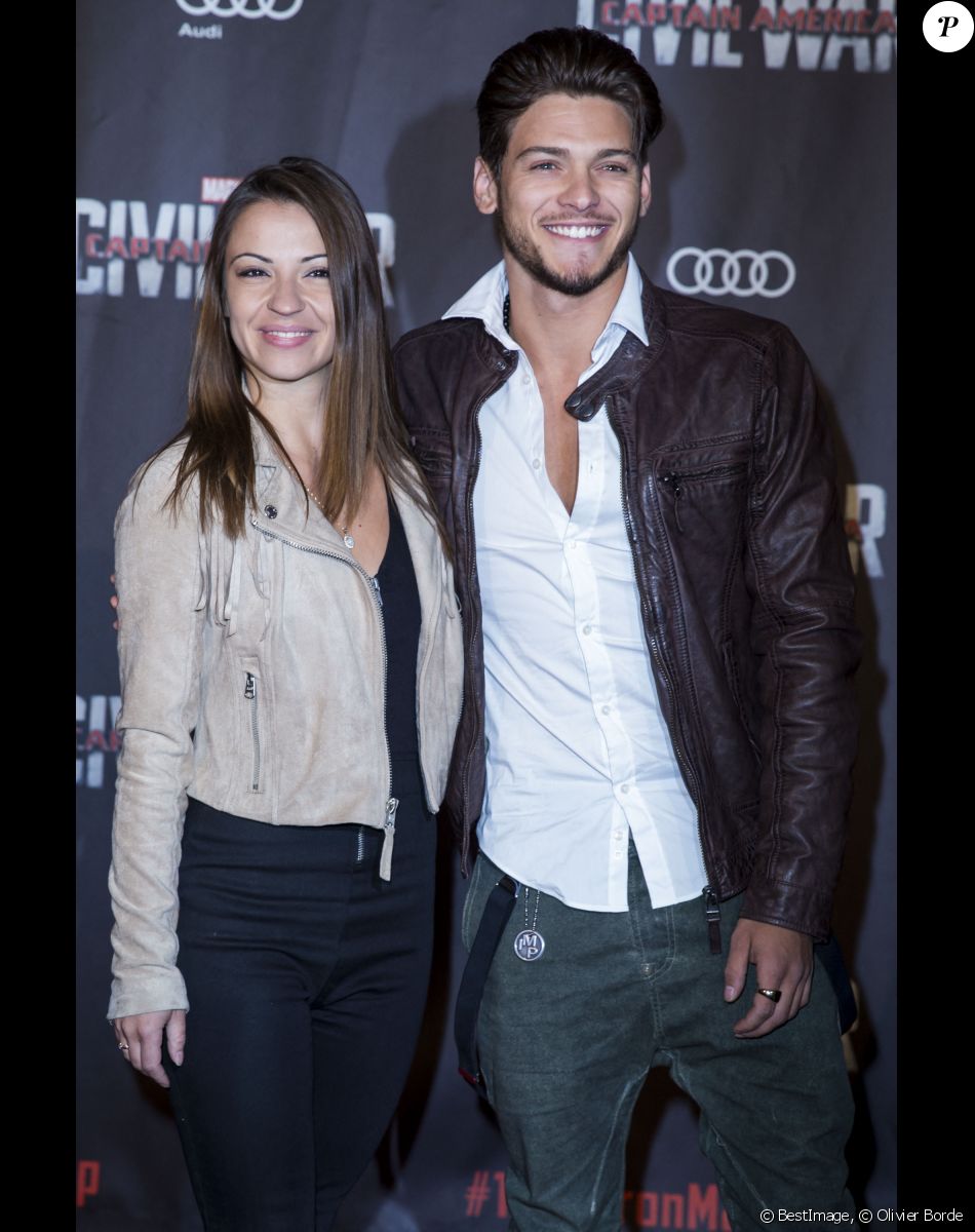 Rayane Bensetti et sa compagne Denitsa Ikonomova - Avant-première du film "Captain America : Civil War" au Grand Rex à Paris. © Olivier Borde/Bestimage