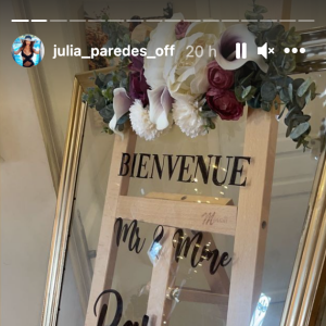 Julia Paredes et son chéri Maxime Parisi se sont mariés le 23 janvier 2021.