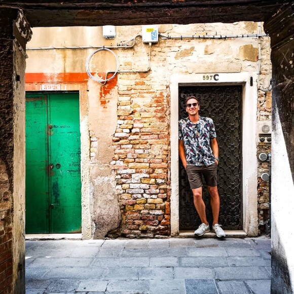 Marco Lehmann pose sur Instagram, depuis Venise en juillet 2018