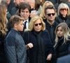 Cameron Smet, Sylvie Vartan, sa fille Darina Scotti, David Hallyday - Sorties de l'église de la Madeleine après les obsèques de Johnny Hallyday à Paris. © Veeren / Bestimage
