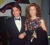 Bernard Tapie et sa femme Dominique à Paris dans les années 80.