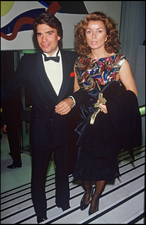 Bernard Tapie et sa femme Dominique à Paris dans les années 80.