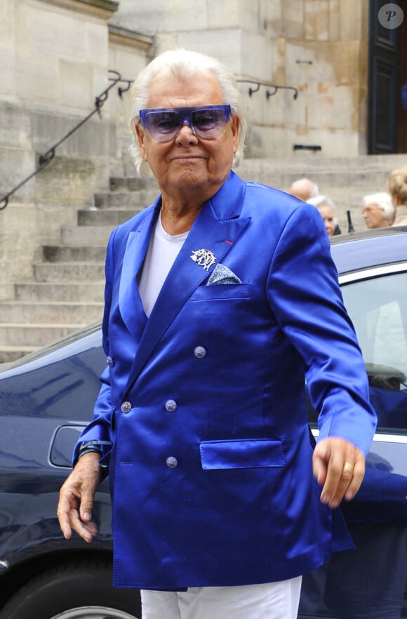 Michou - Obsèques du comédien Christian Marin en l'église Saint Roch à Paris, le 11 septembre 2012.