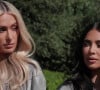 Kim Kardashian West et Paris Hilton sur le spot publicitaire de SKIMS Velour.